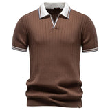Polo Old Money con Colletto a Contrasto