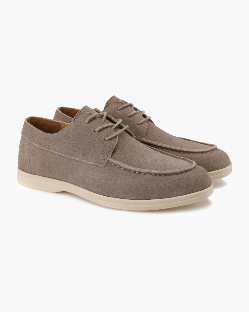 Scarpa Premium in Pelle Scamosciata con Lacci