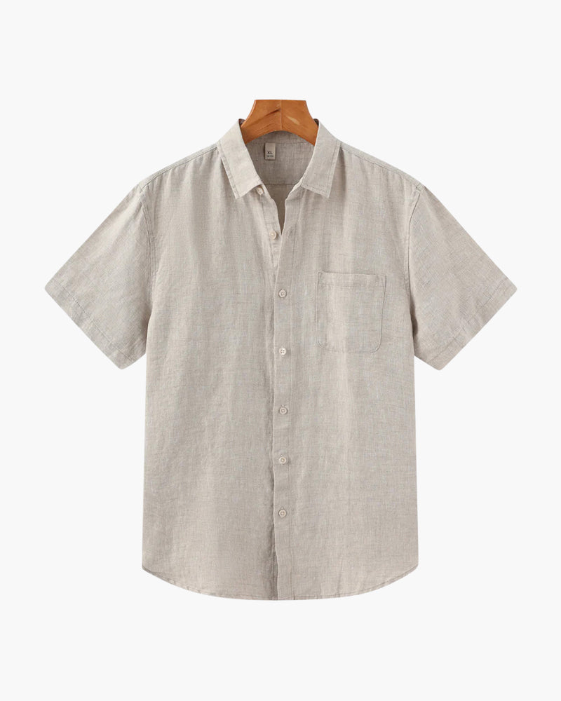 Cape Town – Camicia in Lino a Maniche Corte