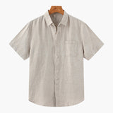 Cape Town – Camicia in Lino a Maniche Corte