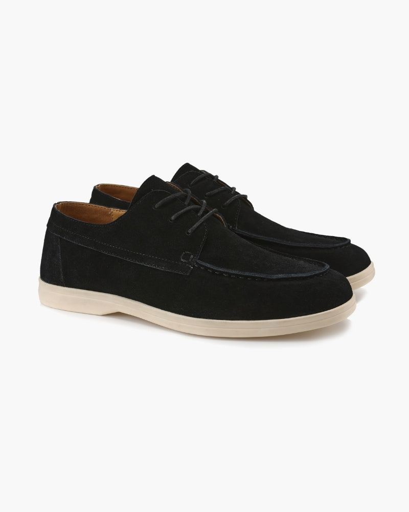 Scarpa Premium in Pelle Scamosciata con Lacci