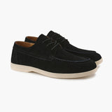 Scarpa Premium in Pelle Scamosciata con Lacci