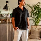 Cape Town – Camicia in Lino a Maniche Corte