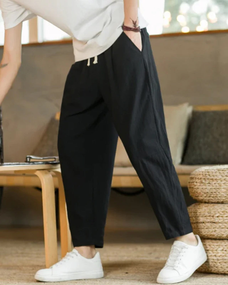 Cancún – Pantaloni in Cotone e Lino