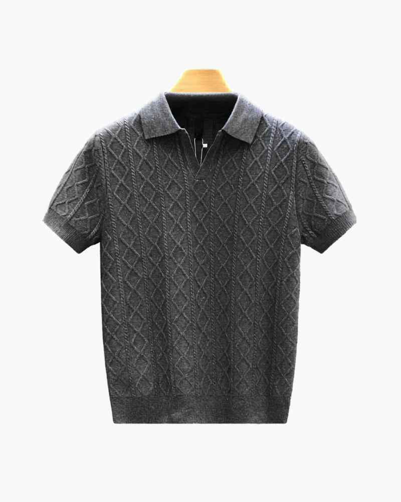 Polo in Maglia Testurizzata Signature