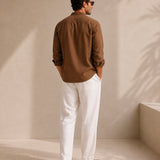 Camicia con Collo alla Coreana