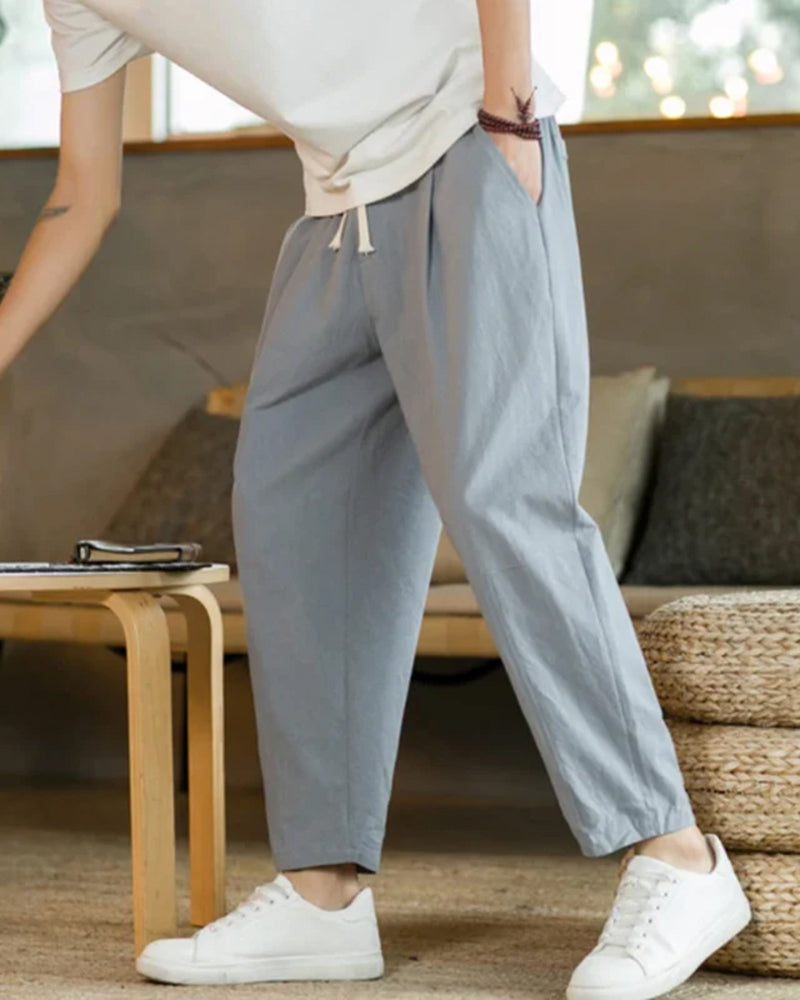 Cancún – Pantaloni in Cotone e Lino
