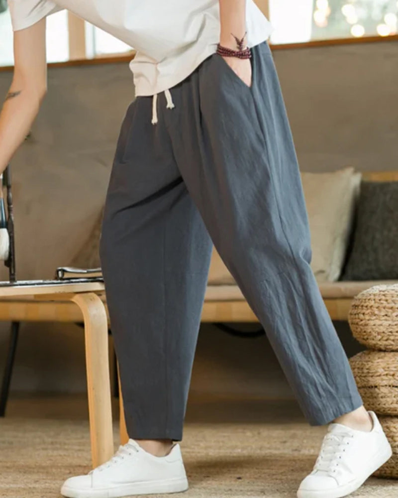 Cancún – Pantaloni in Cotone e Lino