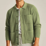 Cardigan in Maglia Luxe Evergreen