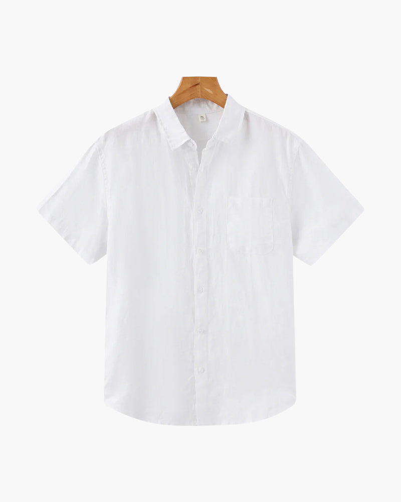Cape Town – Camicia in Lino a Maniche Corte
