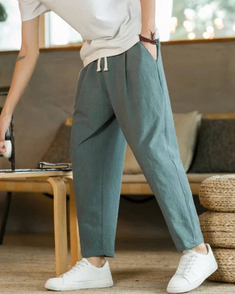 Cancún – Pantaloni in Cotone e Lino