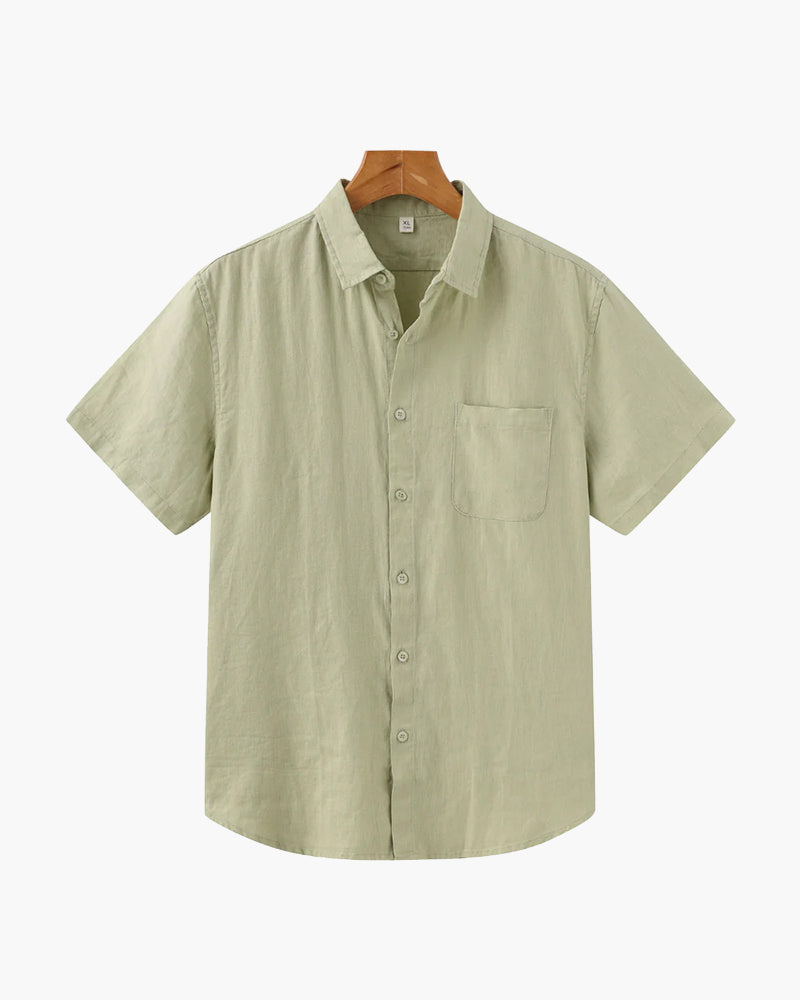 Cape Town – Camicia in Lino a Maniche Corte