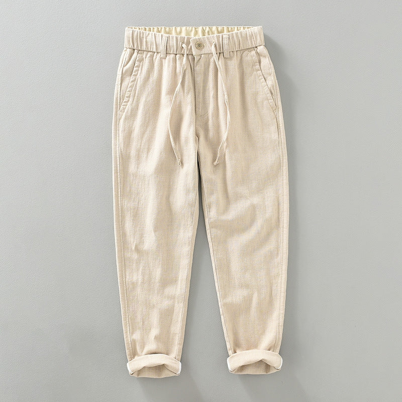 Pantaloni Elliot in Cotone e Lino