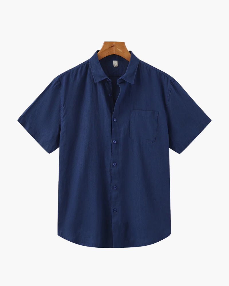 Cape Town – Camicia in Lino a Maniche Corte