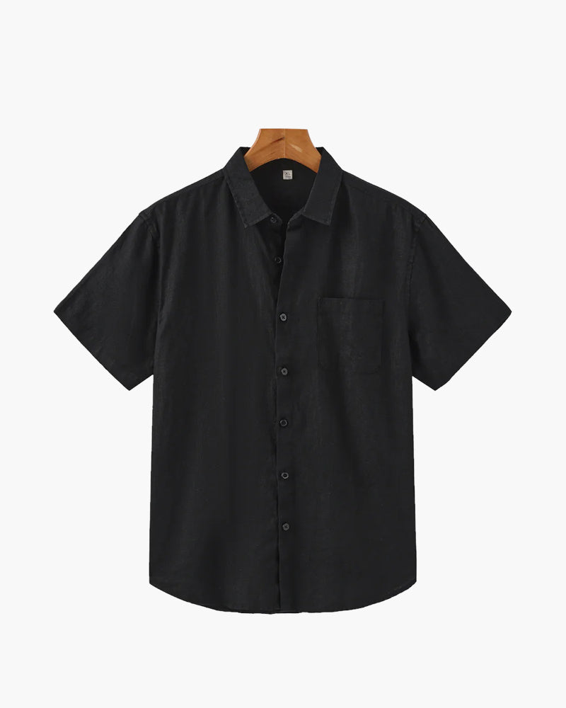Cape Town – Camicia in Lino a Maniche Corte
