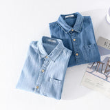 Camicia Jeans Alessandro Pietra 100% Cotone