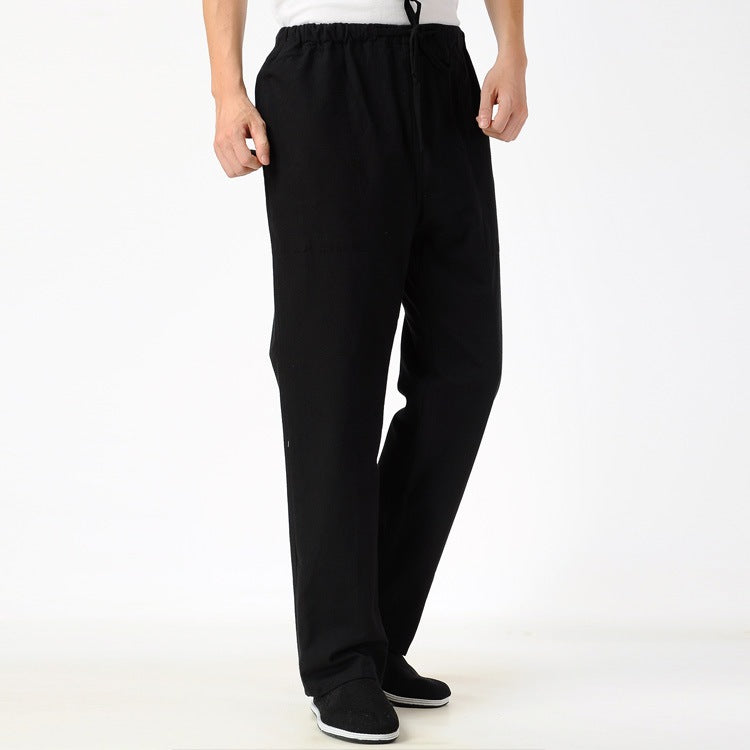 Pantaloni Kibo in Cotone e Lino