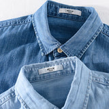 Camicia Jeans Alessandro Pietra 100% Cotone