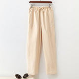 Pantaloni Kibo in Cotone e Lino