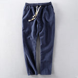Pantaloni Riku in Cotone e Lino