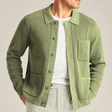 Cardigan in Maglia Luxe Evergreen