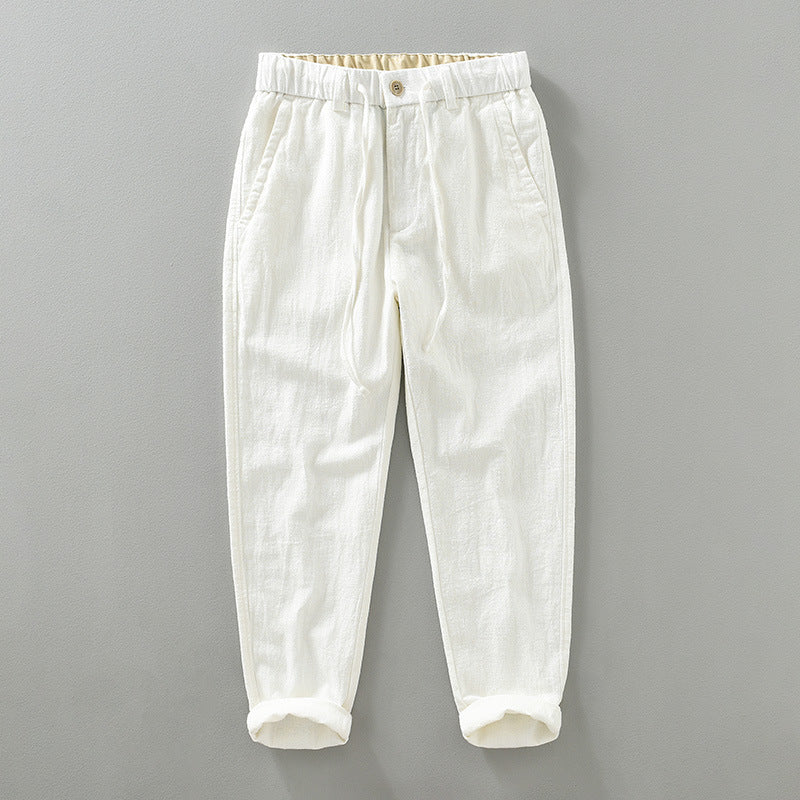 Pantaloni Elliot in Cotone e Lino