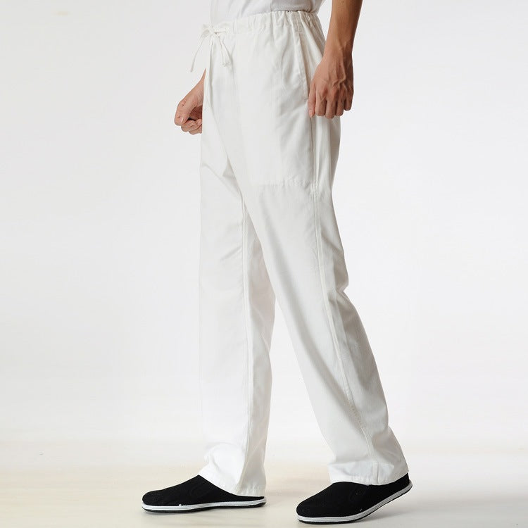 Pantaloni Kibo in Cotone e Lino