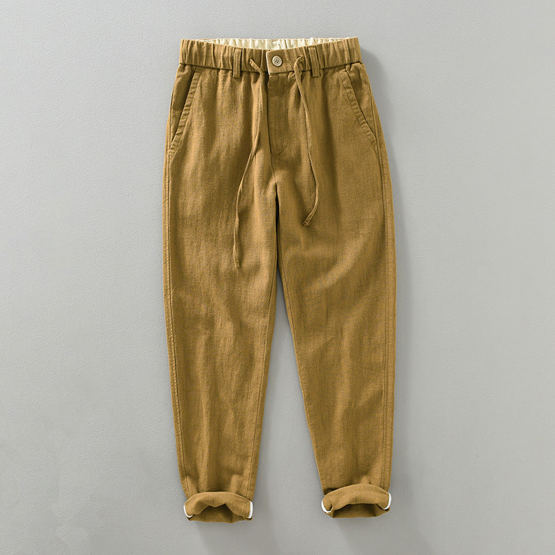 Pantaloni Elliot in Cotone e Lino