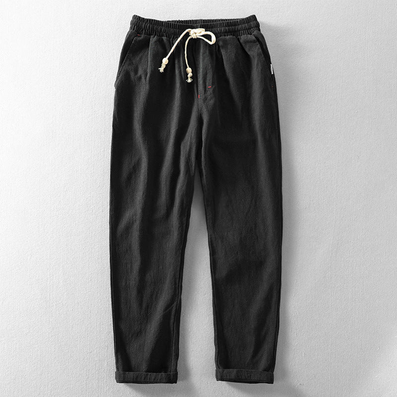 Pantaloni Riku in Cotone e Lino