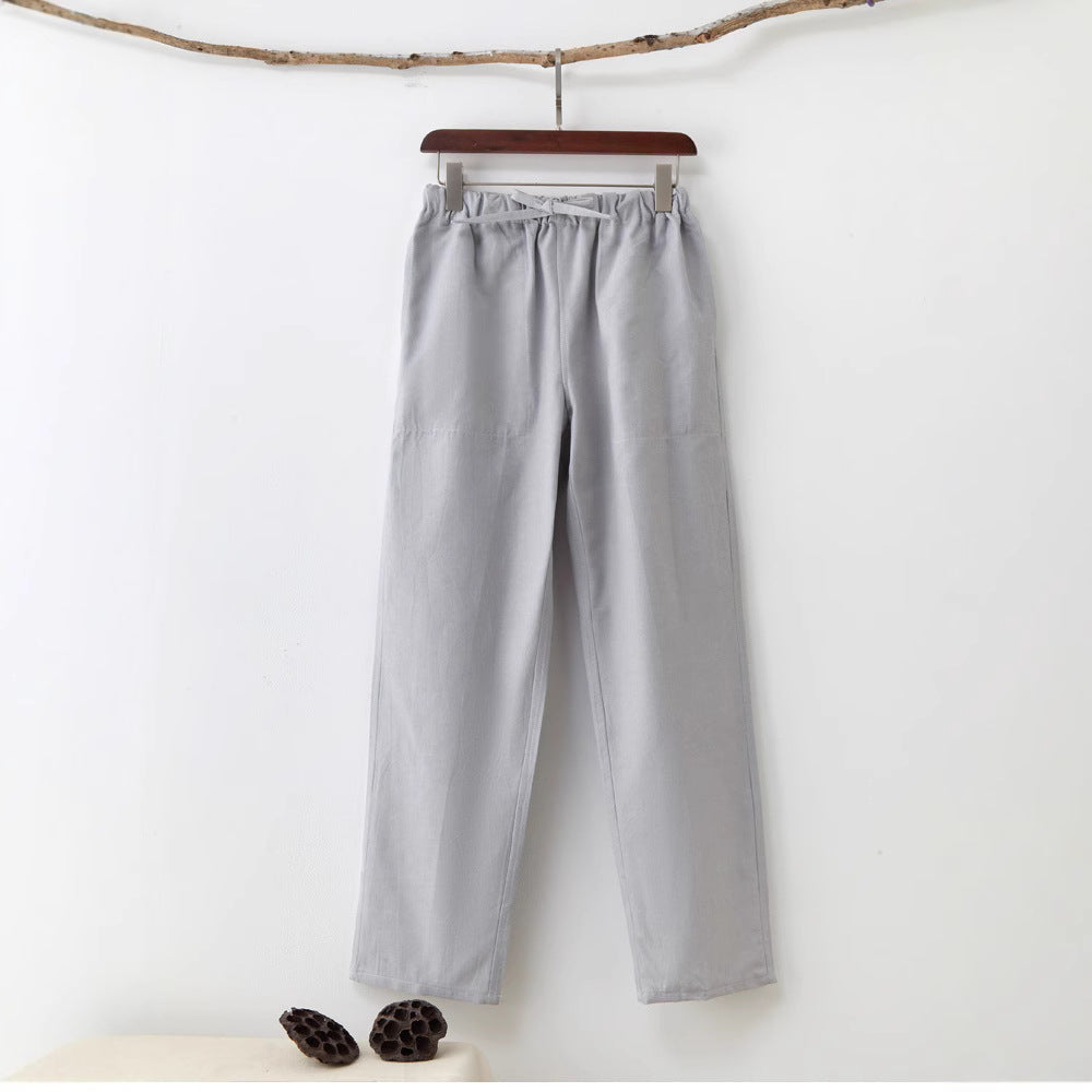 Pantaloni Kibo in Cotone e Lino