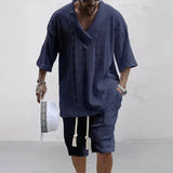 Completo Uomo in Maglia con Scollo a V