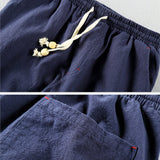 Pantaloni Riku in Cotone e Lino