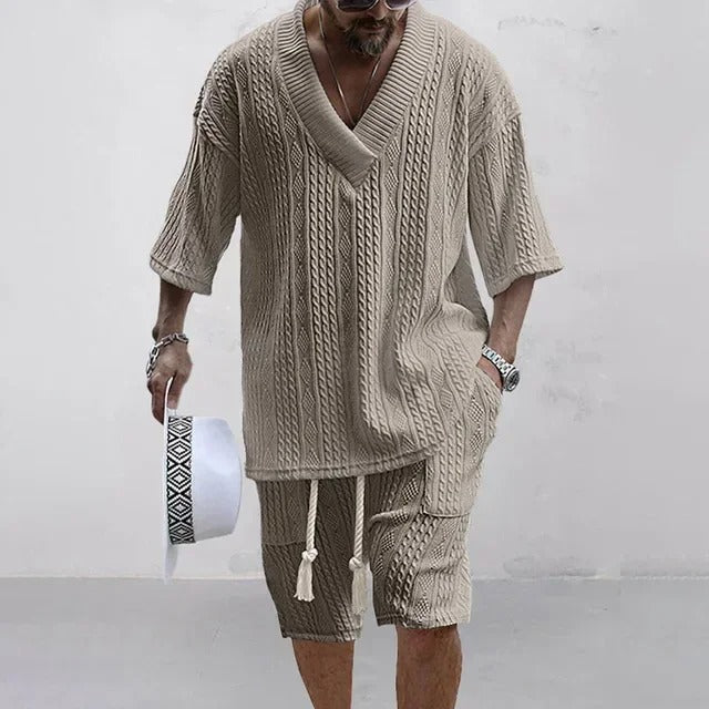 Completo Uomo in Maglia con Scollo a V