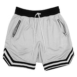 Shorts Sportivi con Cordino e Tasca con Zip