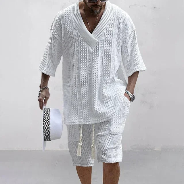 Completo Uomo in Maglia con Scollo a V