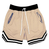 Shorts Sportivi con Cordino e Tasca con Zip