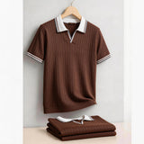 Polo Old Money con Colletto a Contrasto