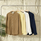 Camicia con Collo alla Coreana