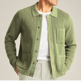 Cardigan in Maglia Luxe Evergreen