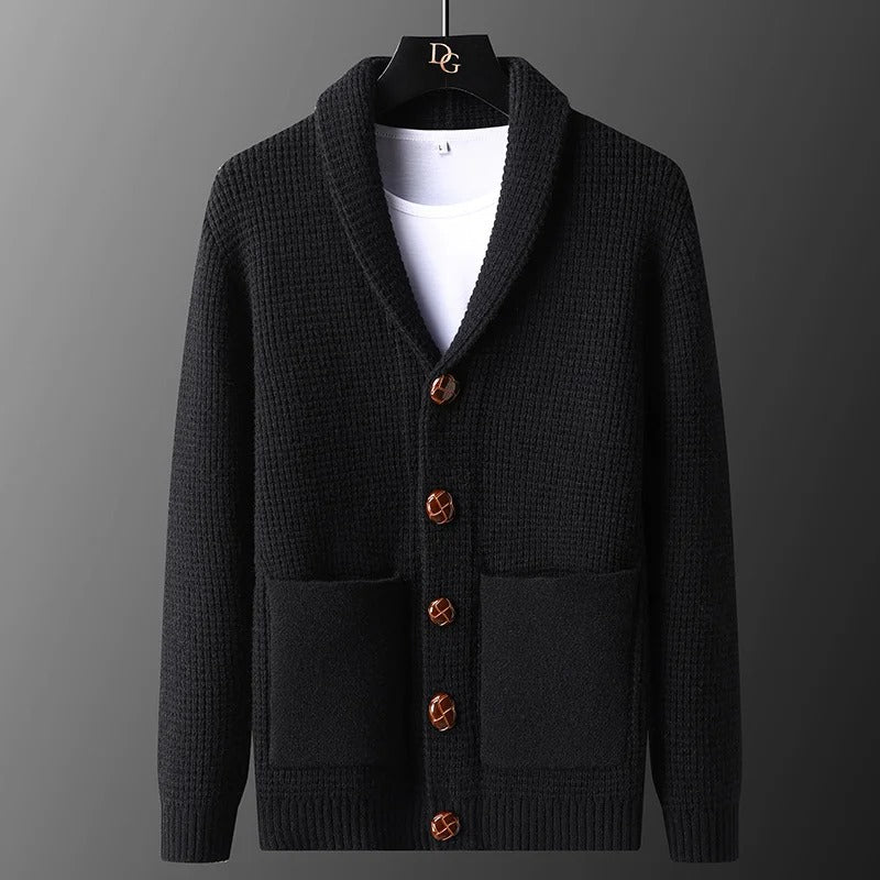 Cardigan Lindern in Maglia Spessa di Lana