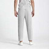 Pantaloni Plissettati Streetwear Grigi