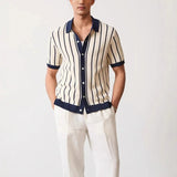 Polo in Maglia a Righe Retrò