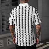 Camicia in Maglia a Righe Quadrettate Vintage