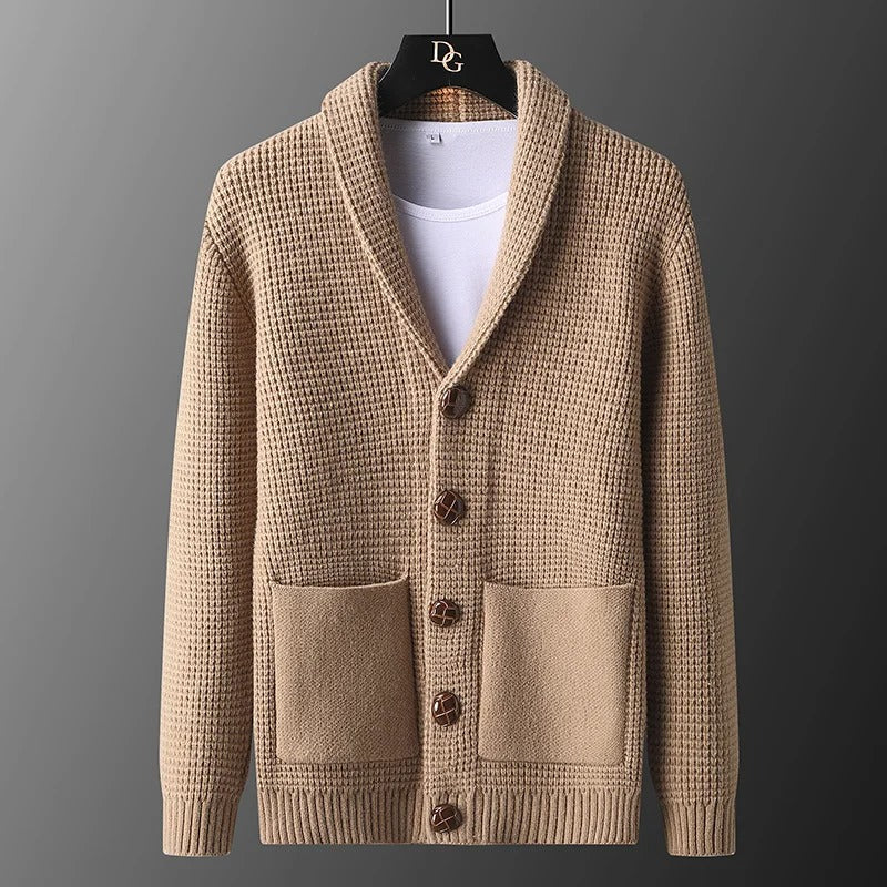 Cardigan Lindern in Maglia Spessa di Lana