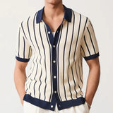 Polo in Maglia a Righe Retrò