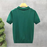 Polo in Maglia a Righe con Zip