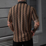 Camicia in Maglia a Righe Quadrettate Vintage