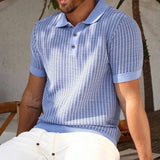 Polo in Maglia Intrecciata Old Money