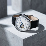 Orologio Automatico Open Heart con Numeri Romani
