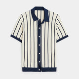 Polo in Maglia a Righe Retrò